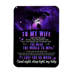 Magnet Flexible Amoureux de leurs épouses À ma femme je t'aime t