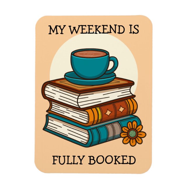 Magnet Flexible Amoureux de livres week-end complet (Vertical)