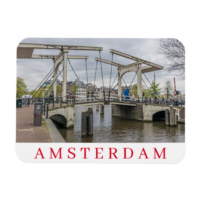 Magnet Flexible Amsterdam cantilever pont vue frigo aimant (Horizontal)