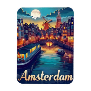 Magnet Flexible Amsterdam par nuit