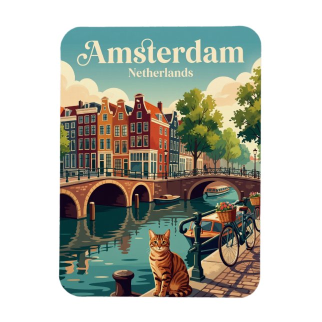 Magnet Flexible Amsterdam Pays-Bas (Vertical)