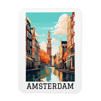 Magnet Flexible Amsterdam Pays-Bas Canal Travel