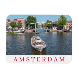 Magnet Flexible Amsterdam vue bateau panoramique frigo aimant