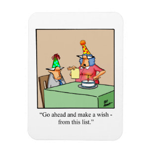 Magnet Flexible Amusant cadeau d'Humour d'anniversaire