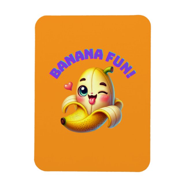 Magnet Flexible Amusante conception de l'écriture banane pour Gi a (Vertical)