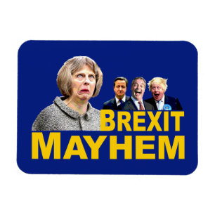 Magnet Flexible AMUSEMENT ANTI BREXIT, plaisanterie de mutilation