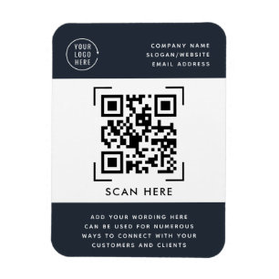 Magnet Flexible Analyse du code QR   Promotion du logo commercial