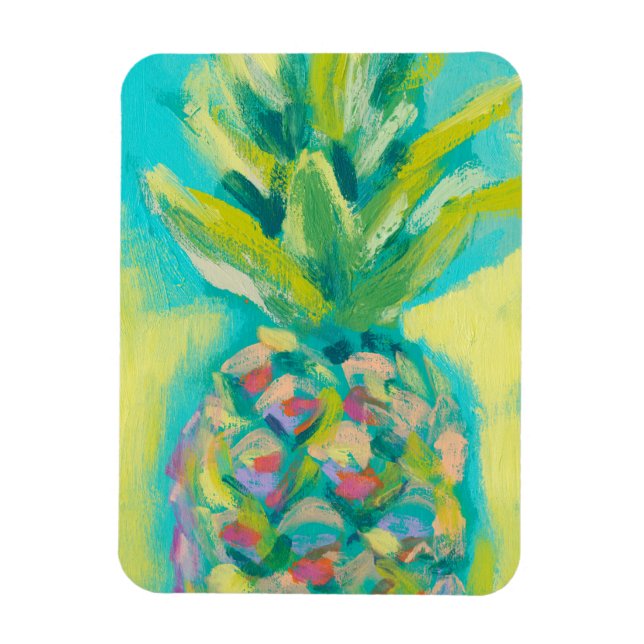 Magnet Flexible Ananas tropical coloré (Vertical)