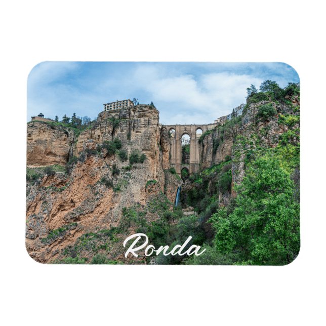 Magnet Flexible Ancien pont historique à Ronda, Espagne (Horizontal)