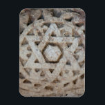 Magnet Flexible Ancienne étoile de David sculptée, Israël<br><div class="desc">Détail de l'étoile de David en marbre sur le site de l'ancien temple juif à Capharnaüm,  Israël. | Michael Runkel / superstock.com</div>