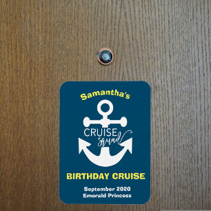 Magnet Flexible Ancre d'équipe de croisière d'anniversaire personn