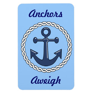 Magnet Flexible Ancres bleues Aweigh Stateroom Porte Marker