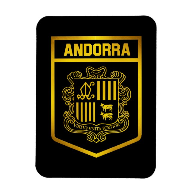 Magnet Flexible Andorre Emblem (Vertical)