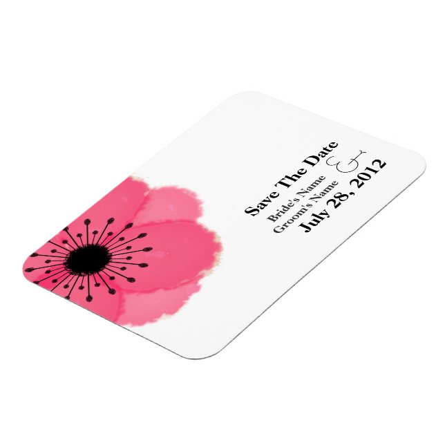 Magnet Flexible Anemone Français Rose Chaud Enregistrer l'aimant D (Côté Gauche)