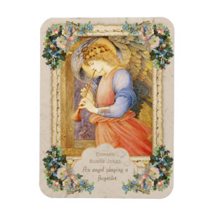 Magnet Flexible Ange de Burne-Jones jouant un flageolet CC0815
