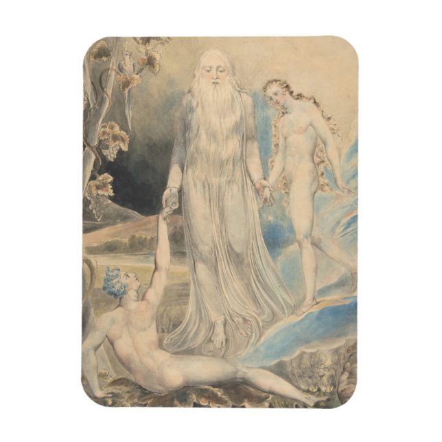 Magnet Flexible Ange de la présence divine apportant Eve à Adam (Vertical)