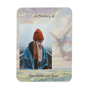 Magnet Flexible Ange de souvenir Ciel Nuages