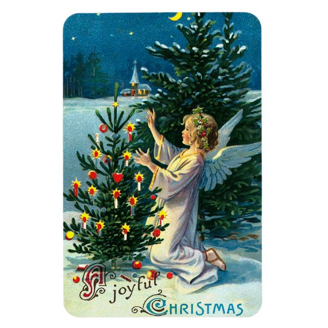 Magnet Flexible Ange Décoration Arbre de Noël 2 (Vertical)