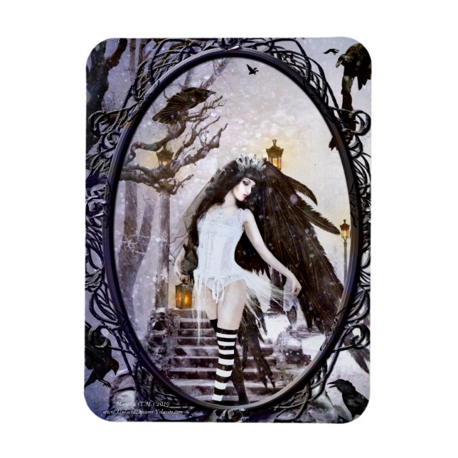 Magnet Flexible Ange d'hiver (Vertical)