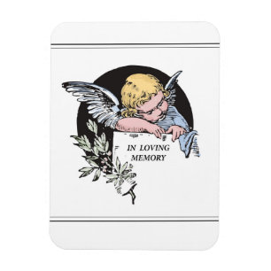 Magnet Flexible Ange en souvenir affectueux, Classique en mémoire