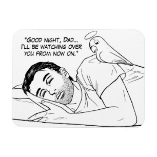 Magnet Flexible Ange gardien pour le papa