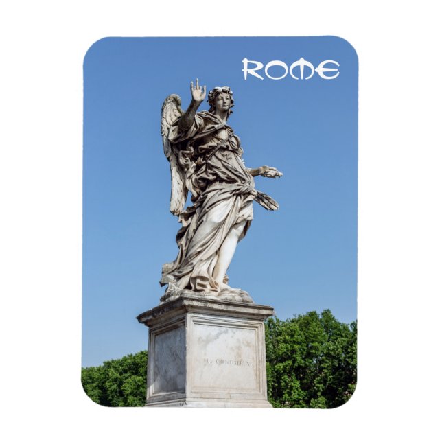 Magnet Flexible Angel avec les clous au pont Sant'Angelo - Rome (Vertical)