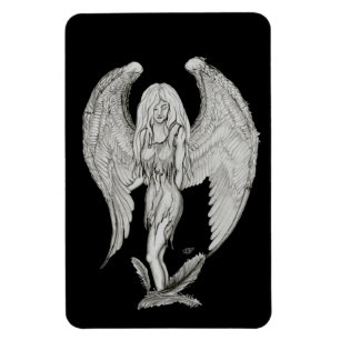 Magnet Flexible Angel - Design noir et blanc