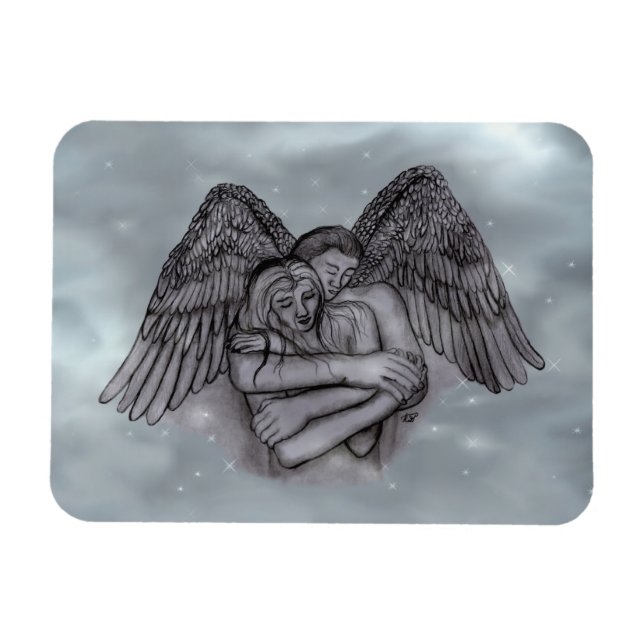 Magnet Flexible Angel Eros en amour (Horizontal)
