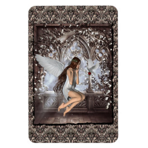 Magnet Flexible Angel gothique et sa colombe