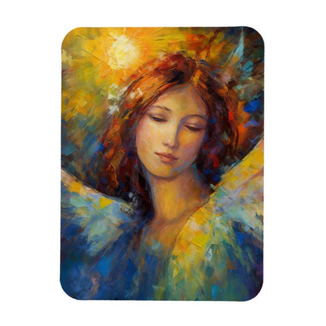 Magnet Flexible Angel Jaune Bleu Glisse Toutes Les Occasions (Vertical)