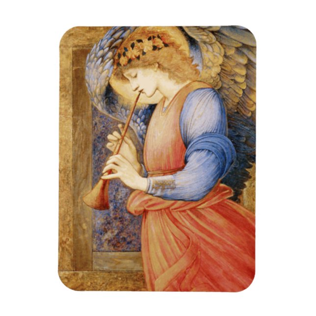 Magnet Flexible Angel Playing a Flageolet (par Edward Burne-Jones) (Vertical)