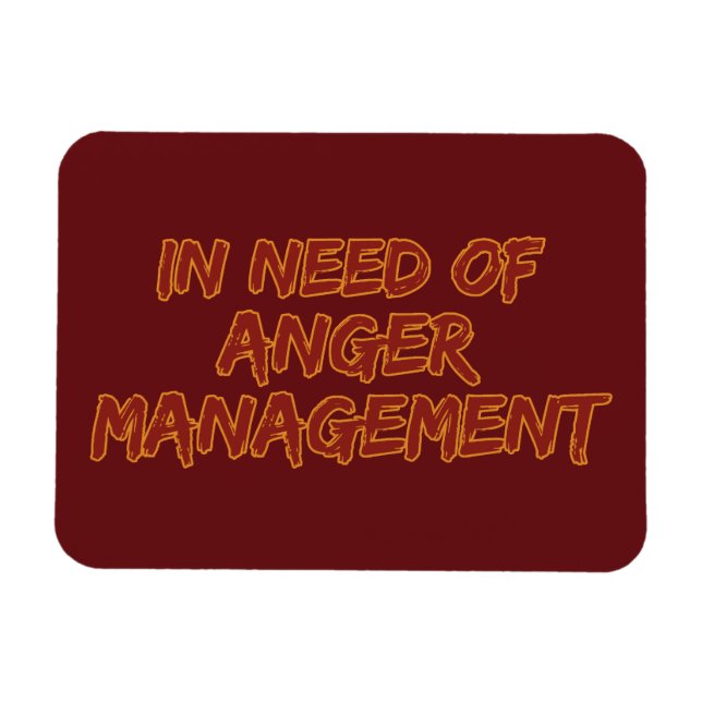 Magnet Flexible Anger Management - aimant couleur personnalisé (Horizontal)