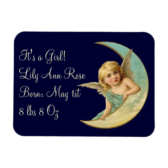 Magnet Flexible Angle vintage dans la lune (Horizontal)