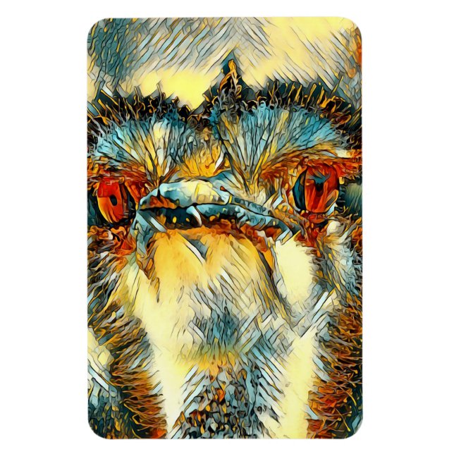 Magnet Flexible AnimalArt_Bird_008 (Vertical)