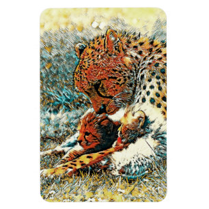 Magnet Flexible AnimalArt_Cheetah_015