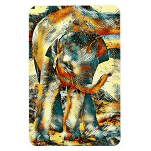Magnet Flexible AnimalArt_Elephant_003