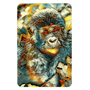 Magnet Flexible AnimalArt_Gorilla_005