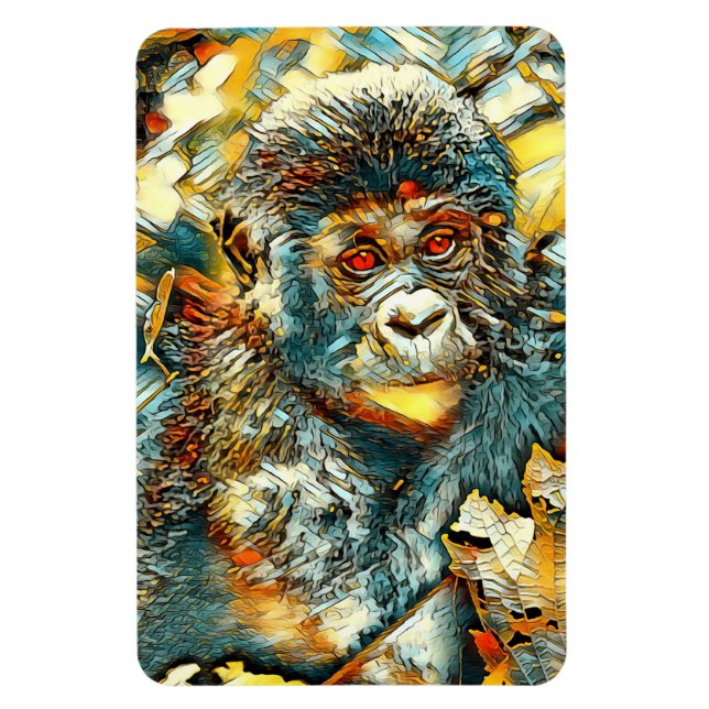 Magnet Flexible AnimalArt_Gorilla_005 (Vertical)