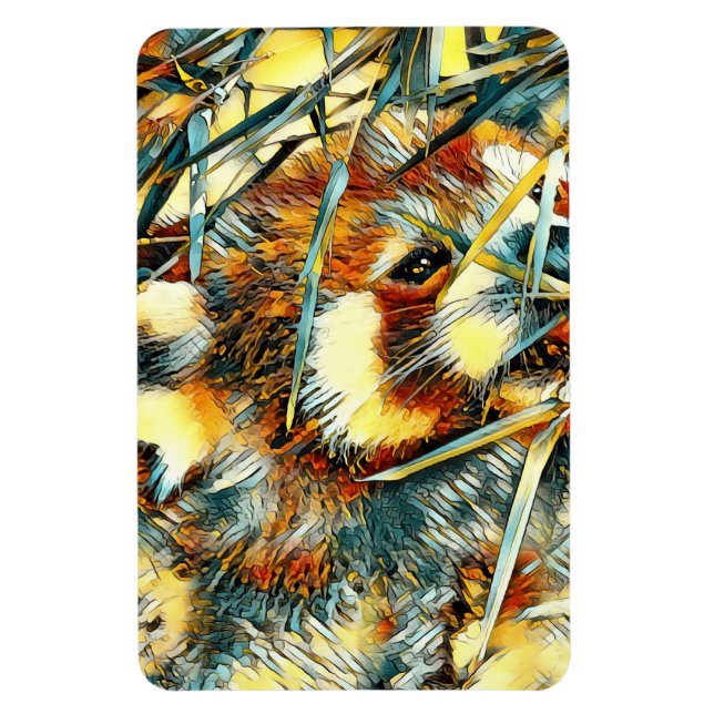Magnet Flexible AnimalArt_RedPanda_003 (Vertical)