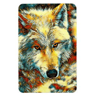 Magnet Flexible AnimalArt_Wolf_003