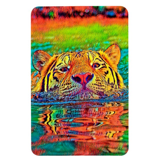 Magnet Flexible AnimalColor_Tiger_001 (Vertical)