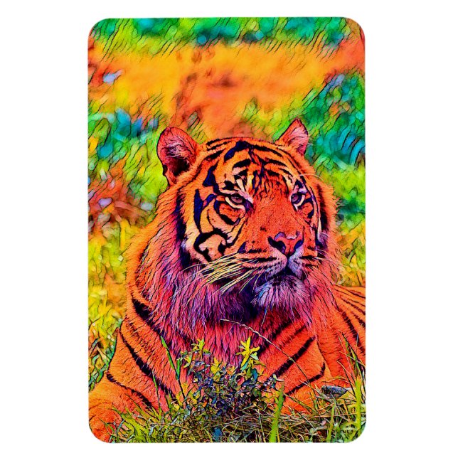 Magnet Flexible AnimalColor_Tiger_002 (Vertical)