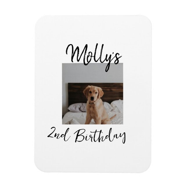 Magnet Flexible Animateur chien chat animal photo moderne simple (Vertical)