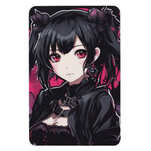 Magnet Flexible Anime Goth Girl Imaginaire Art
