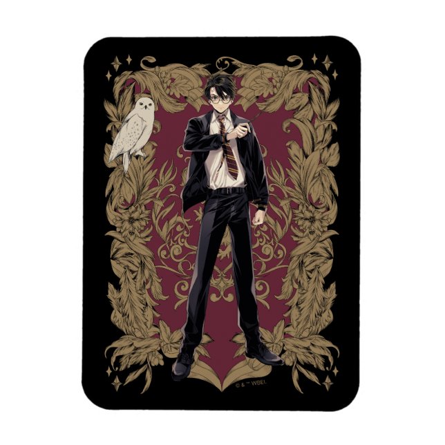 Magnet Flexible Anime HARRY POTTER™ Cadre Orné (Vertical)