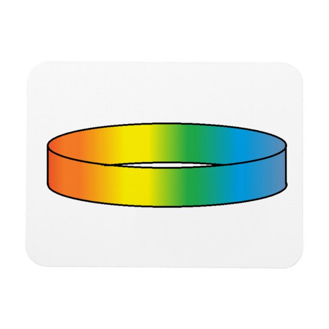 Magnet Flexible Anneau arc-en-ciel (Horizontal)