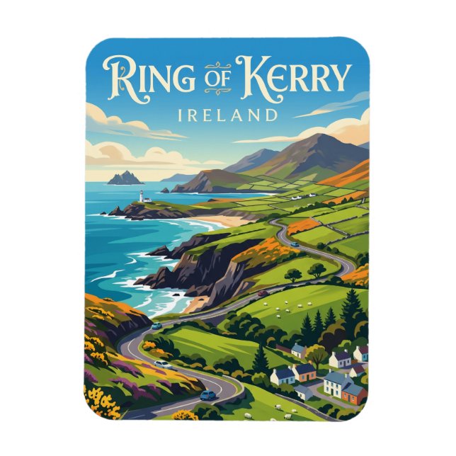 Magnet Flexible Anneau de Kerry Irlande (Vertical)