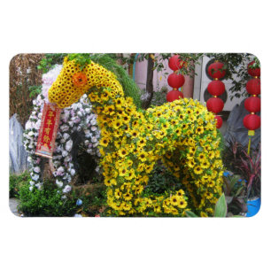 Magnet Flexible Année du cheval   春 節 馬 ... Topiary chinois