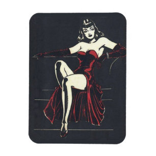 Magnet Flexible années 1940 femme fatale