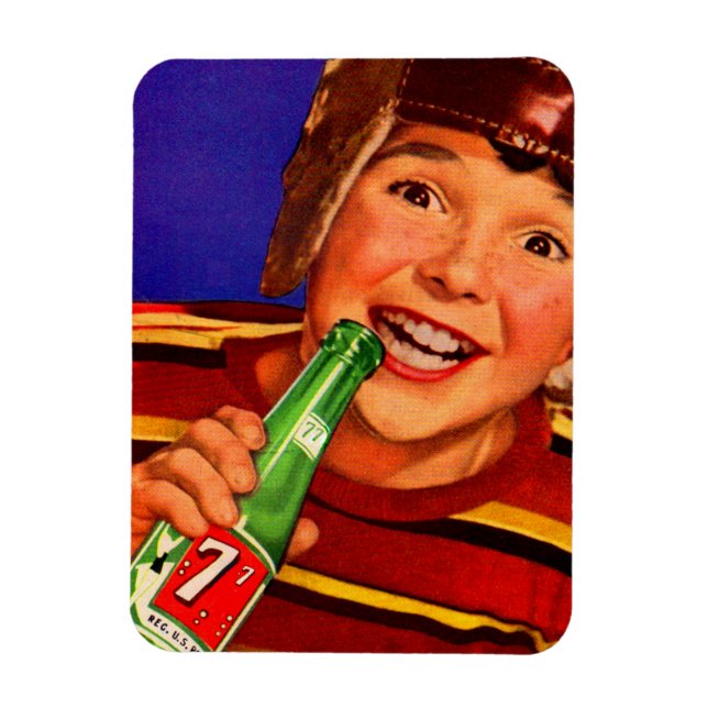 Magnet Flexible Années 1950 ‘77 soda ad (Vertical)